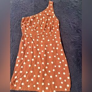 Gorgeous Linen one shoulder dress. Size small.